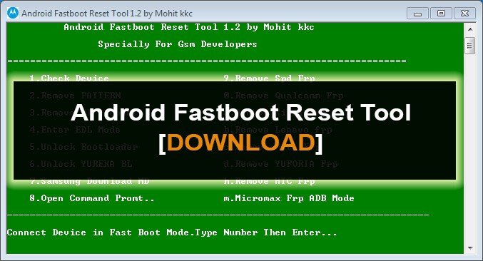Android fast boot reset tool v1.2 spd frp download